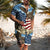 Men's US Flag Hawaiian Casual Short Sleeve Suits