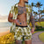 Men's Flower Hawaiian Casual Short Sleeve Suits