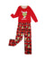 Merry Christmas family cotton pajama set with cute cartoon print