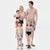 Family Matching Leaves Flowers Printed Swimsuits