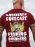 Mens Fishing Crew Neck Cotton Casual Short Sleeve T-Shirt