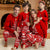 Red Christmas Tree Suits Family Look Pajama Set