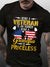 Men Veterans Hornor Grandpa Crew Neck Text Letters T-Shirt