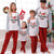 Cousin Crew Christmas red plaid cartoon print matching pajamas