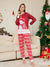 Christmas Cute Family Pajamas Set Snowman Cartoon Pattern