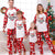 Cousin Crew Christmas pajama set with reindeer print