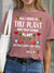 Funny Plant Lover Letter Short Sleeve T-Shirt